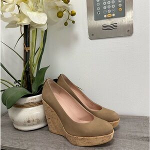 Stuart Weitzman Women Wedges Size 5.5 Color Brown